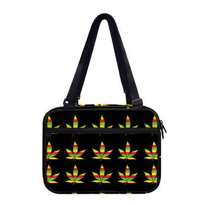 Rasta Flag Pattern Print Double Strap Bible Bag
