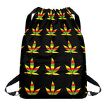 Rasta Flag Pattern Print Drawstring Backpack