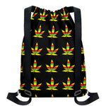 Rasta Flag Pattern Print Drawstring Backpack