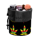 Rasta Flag Pattern Print Drawstring Makeup Bag
