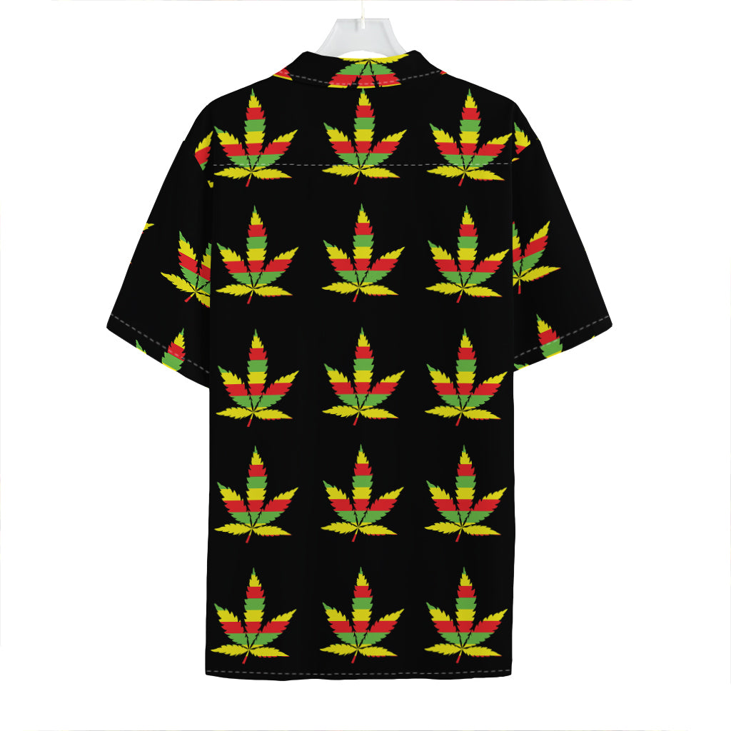 Rasta Flag Pattern Print Hawaiian Shirt