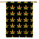 Rasta Flag Pattern Print House Flag