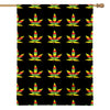 Rasta Flag Pattern Print House Flag