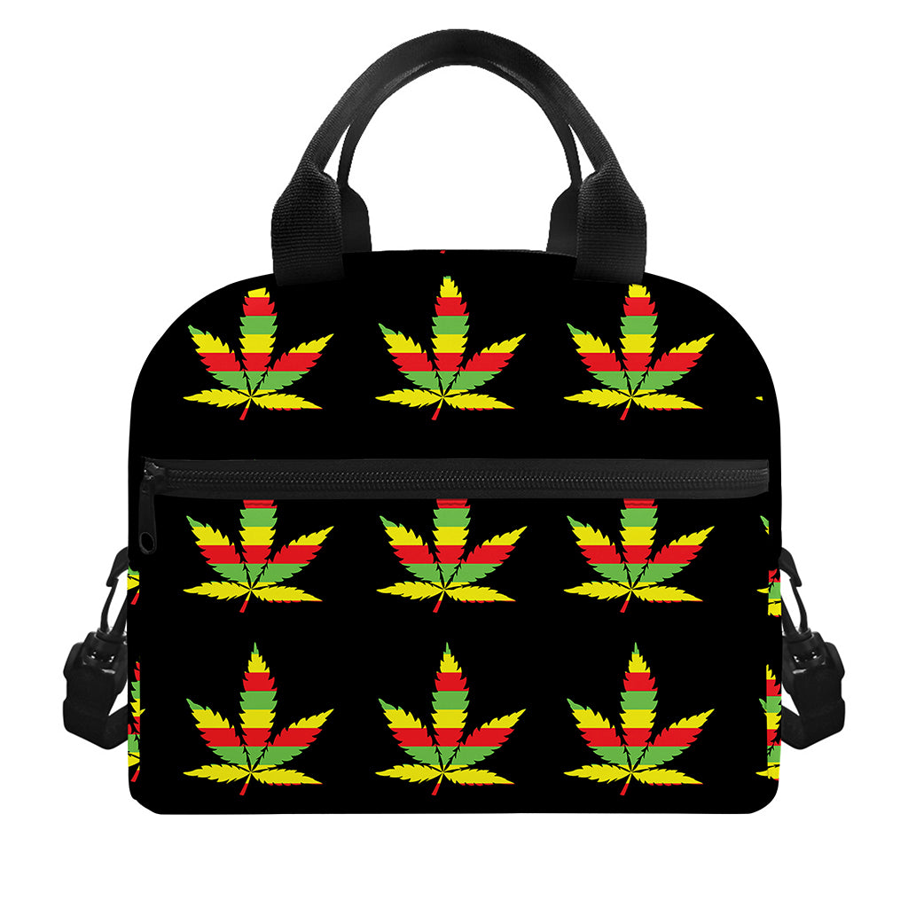 Rasta Flag Pattern Print Insulated Lunch Bag