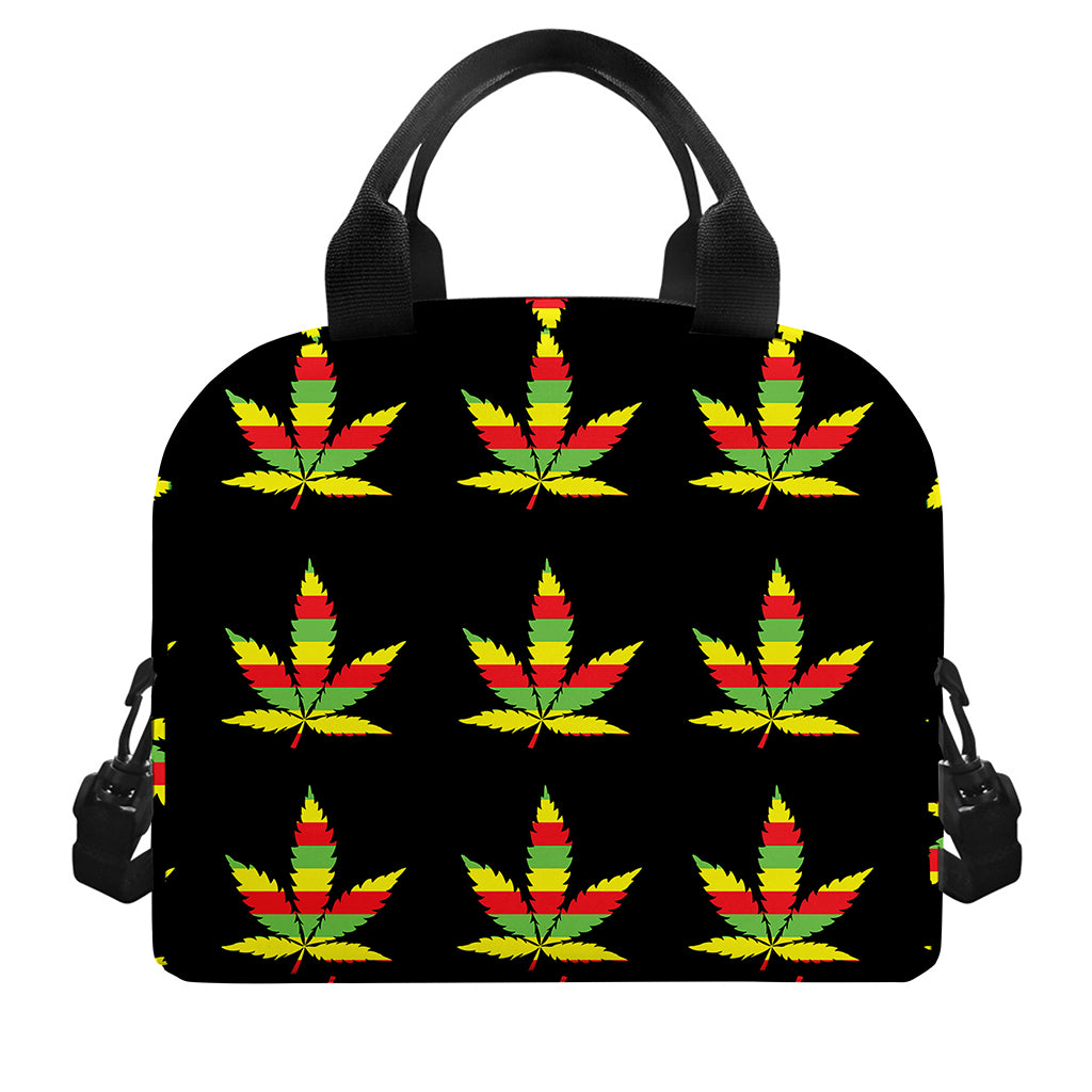 Rasta Flag Pattern Print Insulated Lunch Bag