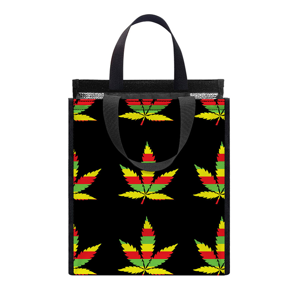 Rasta Flag Pattern Print Insulated Lunch Tote