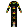 Rasta Flag Pattern Print Jumpsuit