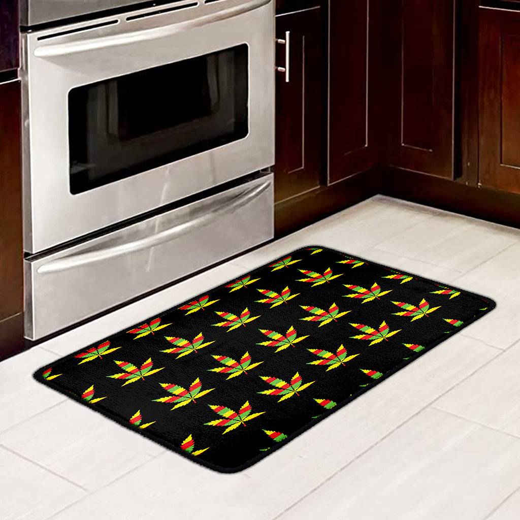 Rasta Flag Pattern Print Kitchen Mat