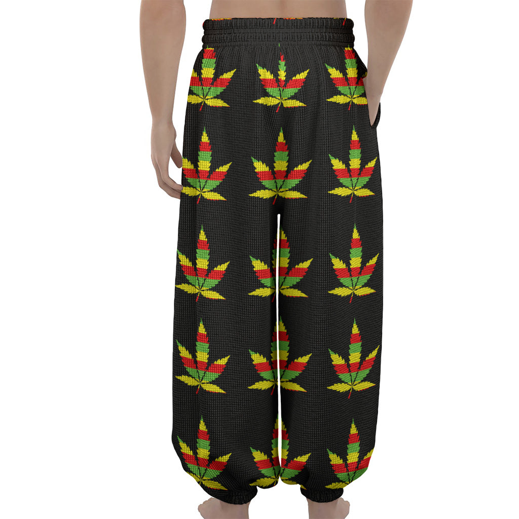 Rasta Flag Pattern Print Lantern Pants