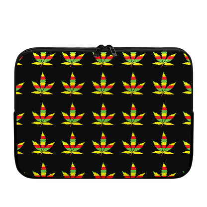 Rasta Flag Pattern Print Laptop Sleeve
