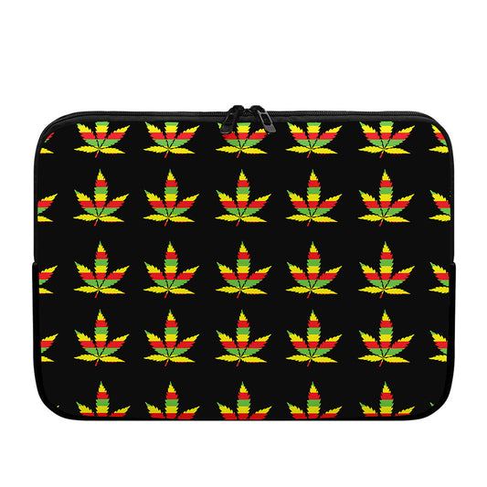 Rasta Flag Pattern Print Laptop Sleeve