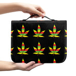 Rasta Flag Pattern Print Leather Bible Cover