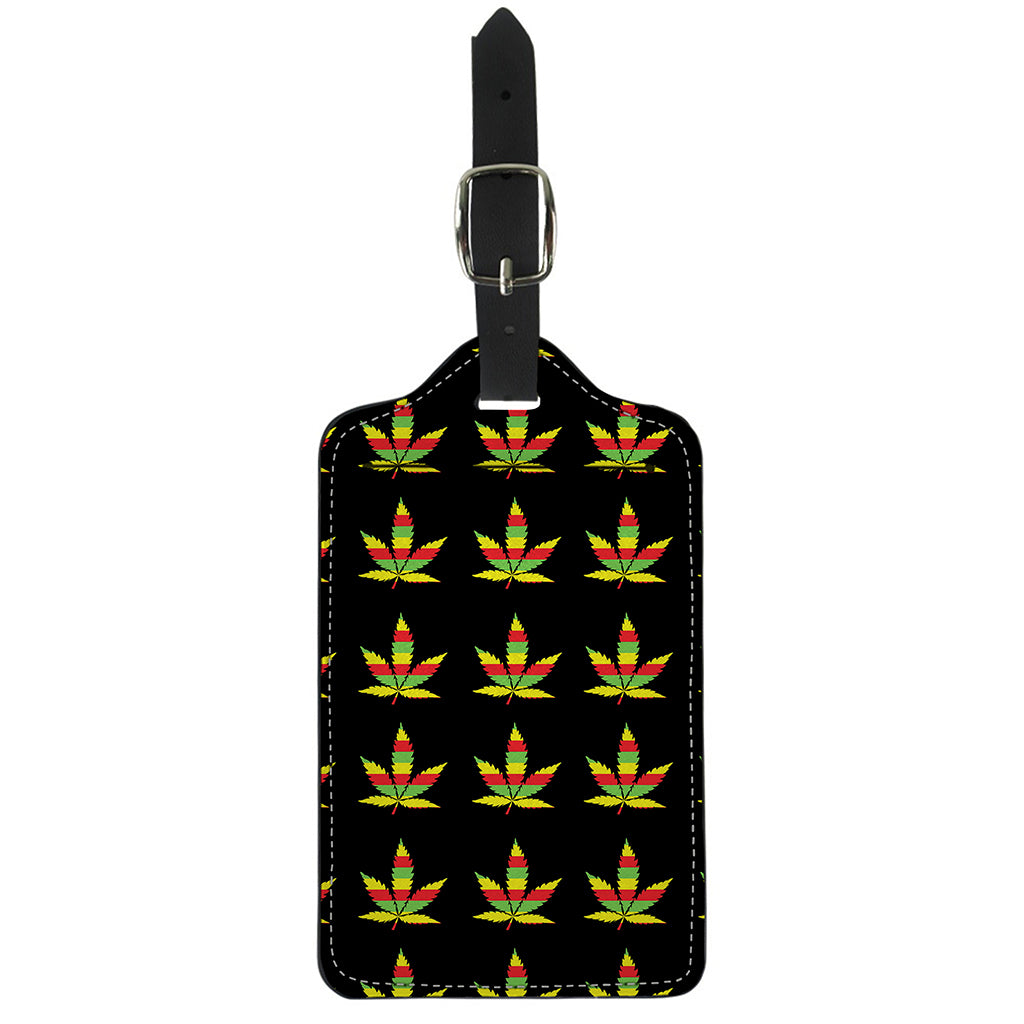 Rasta Flag Pattern Print Luggage Tag