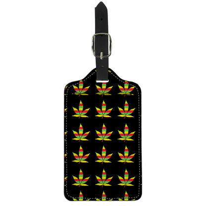 Rasta Flag Pattern Print Luggage Tag