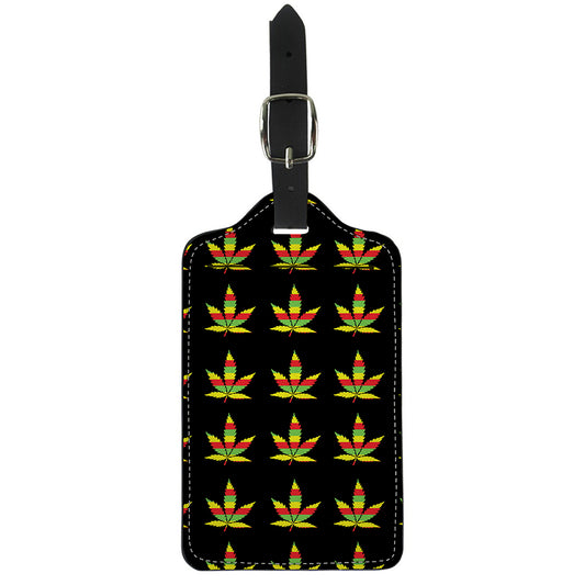 Rasta Flag Pattern Print Luggage Tag