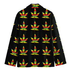 Rasta Flag Pattern Print Men's Blazer