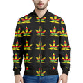 Rasta Flag Pattern Print Men's Bomber Jacket