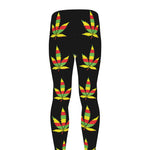 Rasta Flag Pattern Print Men's leggings