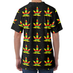 Rasta Flag Pattern Print Men's Velvet T-Shirt