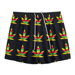 Rasta Flag Pattern Print Mesh Shorts