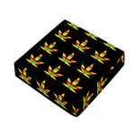 Rasta Flag Pattern Print Outdoor Seat Cushion Cover