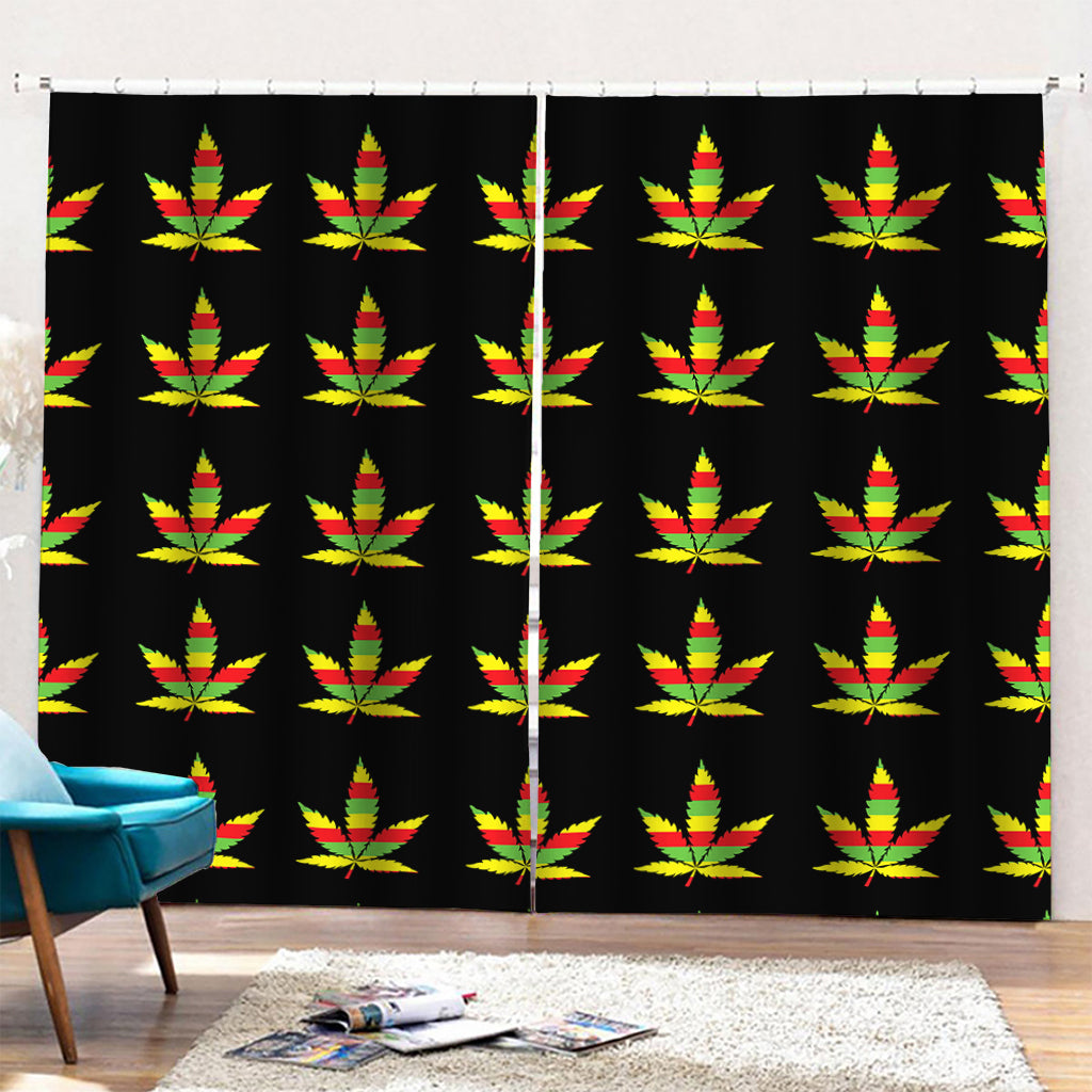 Rasta Flag Pattern Print Pencil Pleat Curtains