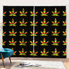 Rasta Flag Pattern Print Pencil Pleat Curtains