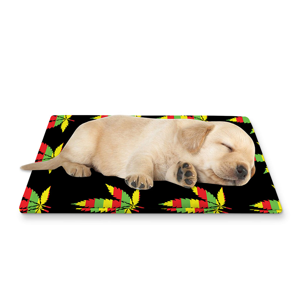 Rasta Flag Pattern Print Pet Cooling Mat Cover