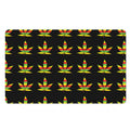 Rasta Flag Pattern Print Polyester Doormat