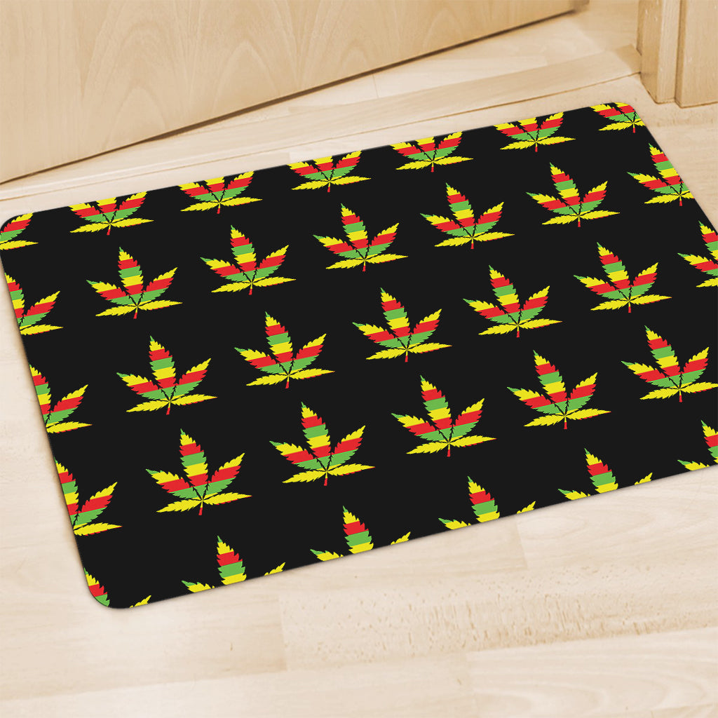 Rasta Flag Pattern Print Polyester Doormat
