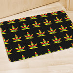 Rasta Flag Pattern Print Polyester Doormat