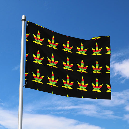 Rasta Flag Pattern Print Polyester Flag