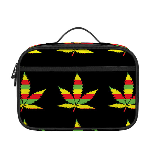 Rasta Flag Pattern Print Portable Lunch Bag