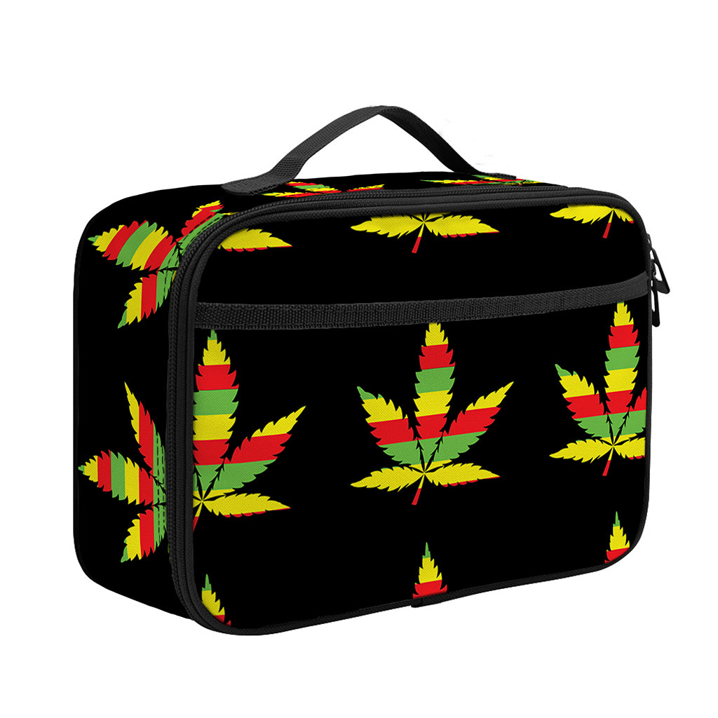 Rasta Flag Pattern Print Portable Lunch Bag