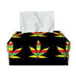 Rasta Flag Pattern Print Rectangle Tissue Box Cover