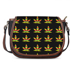 Rasta Flag Pattern Print Saddle Bag