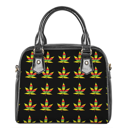 Rasta Flag Pattern Print Shoulder Handbag