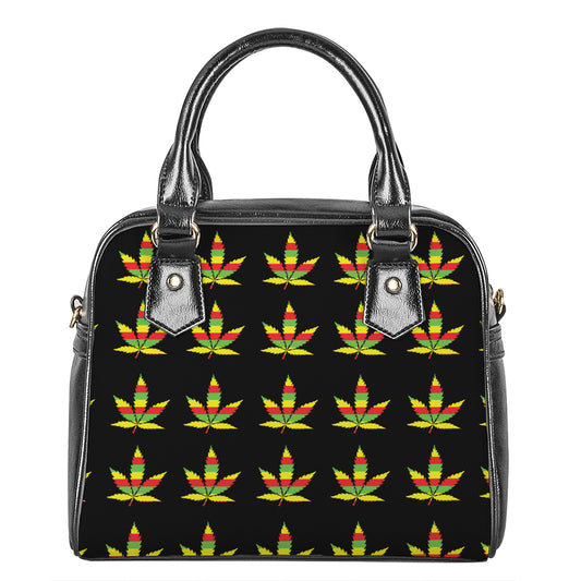 Rasta Flag Pattern Print Shoulder Handbag