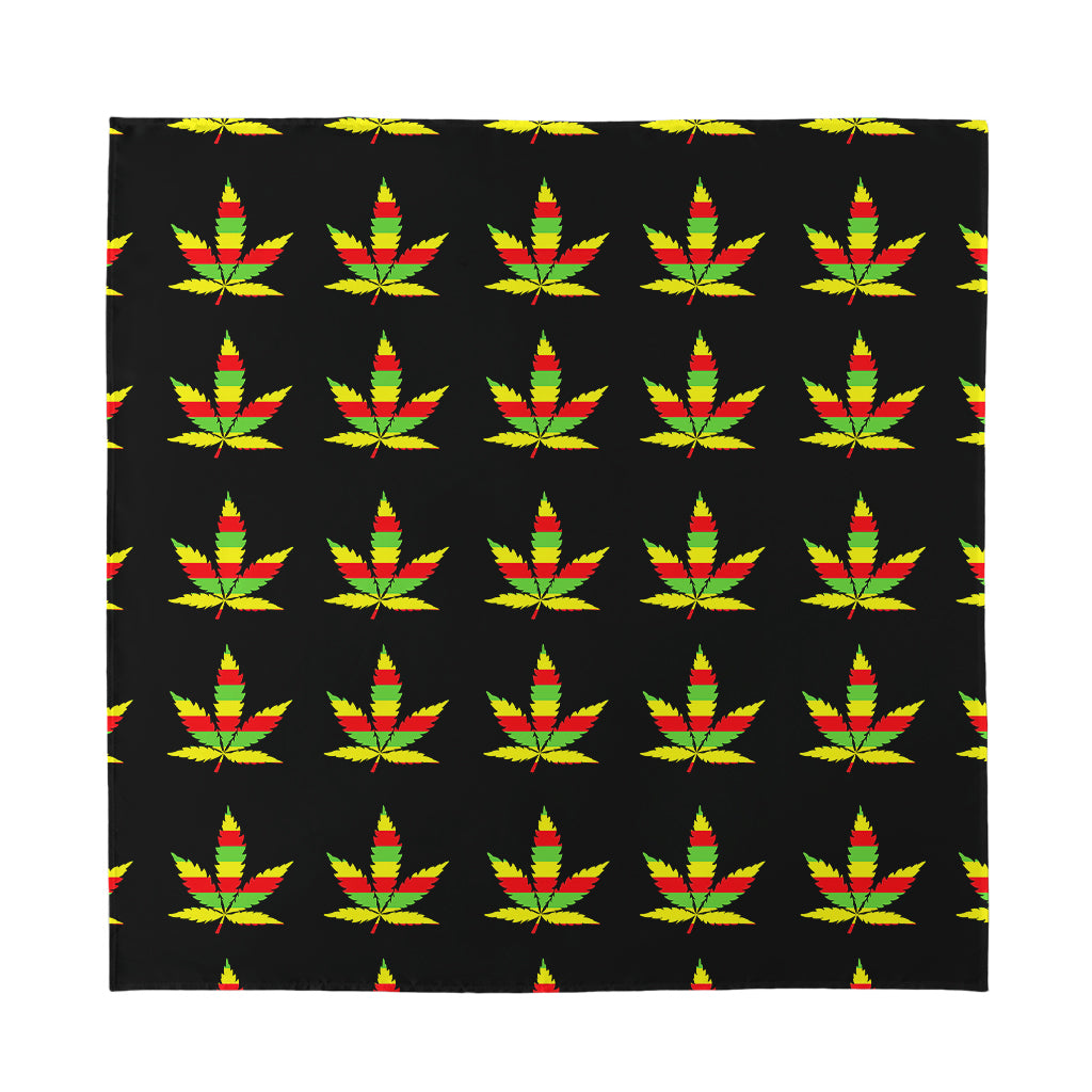 Rasta Flag Pattern Print Silk Bandana