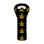 Rasta Flag Pattern Print Single Neoprene Wine Tote