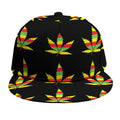 Rasta Flag Pattern Print Snapback Cap