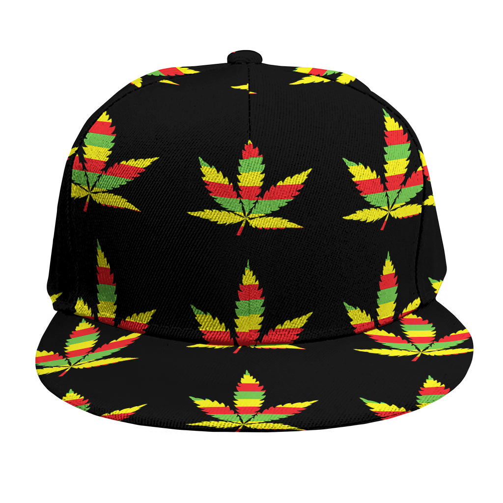 Rasta Flag Pattern Print Snapback Cap