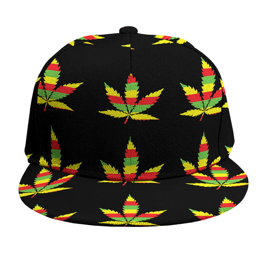 Rasta Flag Pattern Print Snapback Cap