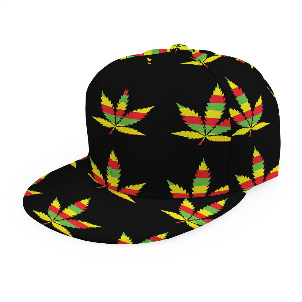 Rasta Flag Pattern Print Snapback Cap
