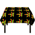 Rasta Flag Pattern Print Tablecloth
