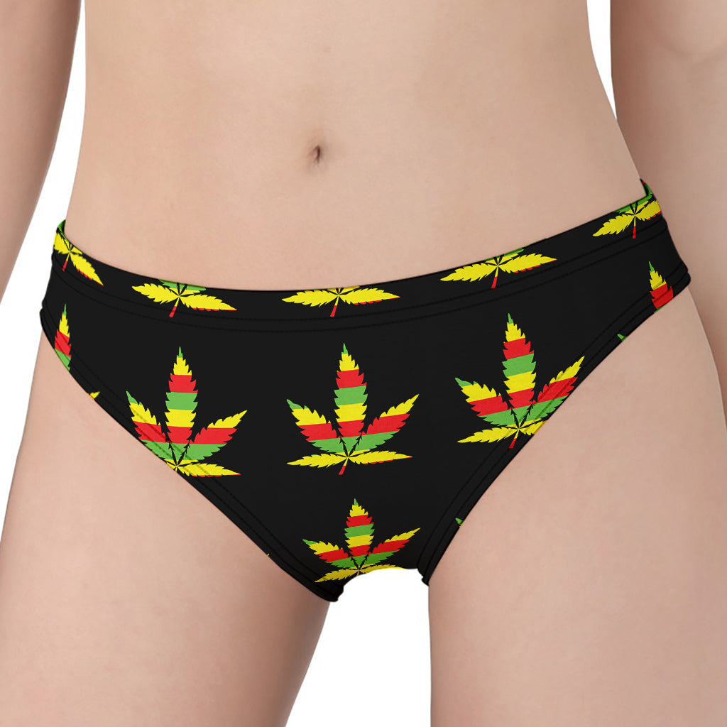 Rasta Flag Pattern Print Women's Panties