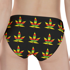 Rasta Flag Pattern Print Women's Panties