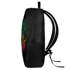 Rasta Lion Print 17 Inch Backpack