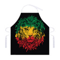 Rasta Lion Print Adjustable Apron
