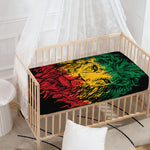 Rasta Lion Print Baby Crib Sheet